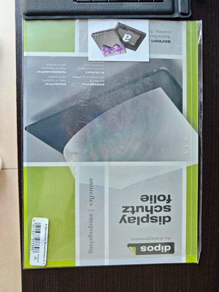 Displayfolie Microsoft Surface Pro 3 - Antireflex, Computers en Software, Tablet-hoezen, Nieuw, Screenprotector, 12 inch, Ophalen of Verzenden