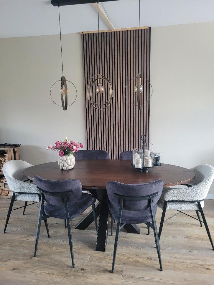 eettafel ovaal, Huis en Inrichting, Tafels | Eettafels, Zo goed als nieuw, 100 tot 150 cm, 200 cm of meer, Vijf personen of meer