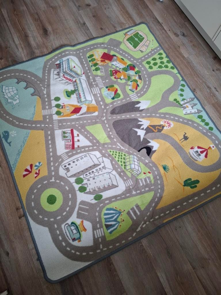 Speelkleed autospeelkleed 140x133 cm kortpolig, Ophalen of Verzenden, Gebruikt