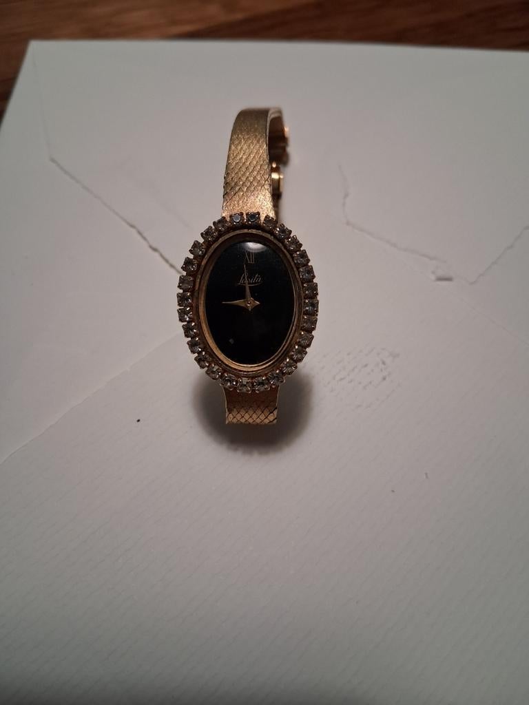 Lasita vintage doublet dameshorloge, Ophalen of Verzenden, Gebruikt, Overige merken