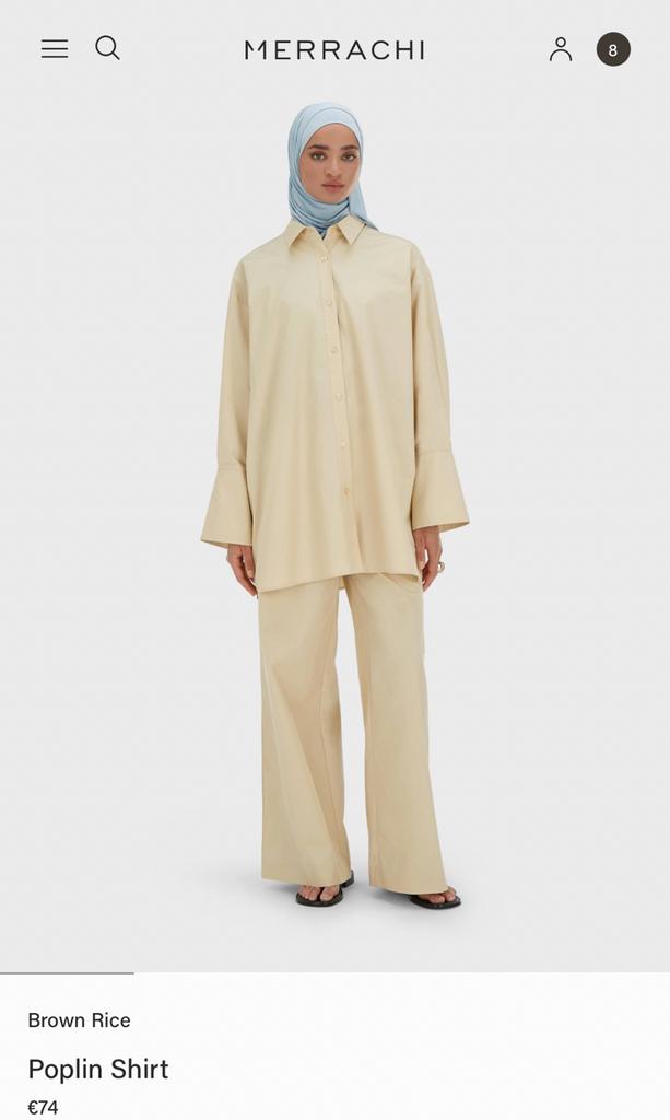 Merrachi poplin set broek met shirt XS nieuw met kaartje, Kleding | Dames, Huispakken, Ophalen of Verzenden, Zo goed als nieuw