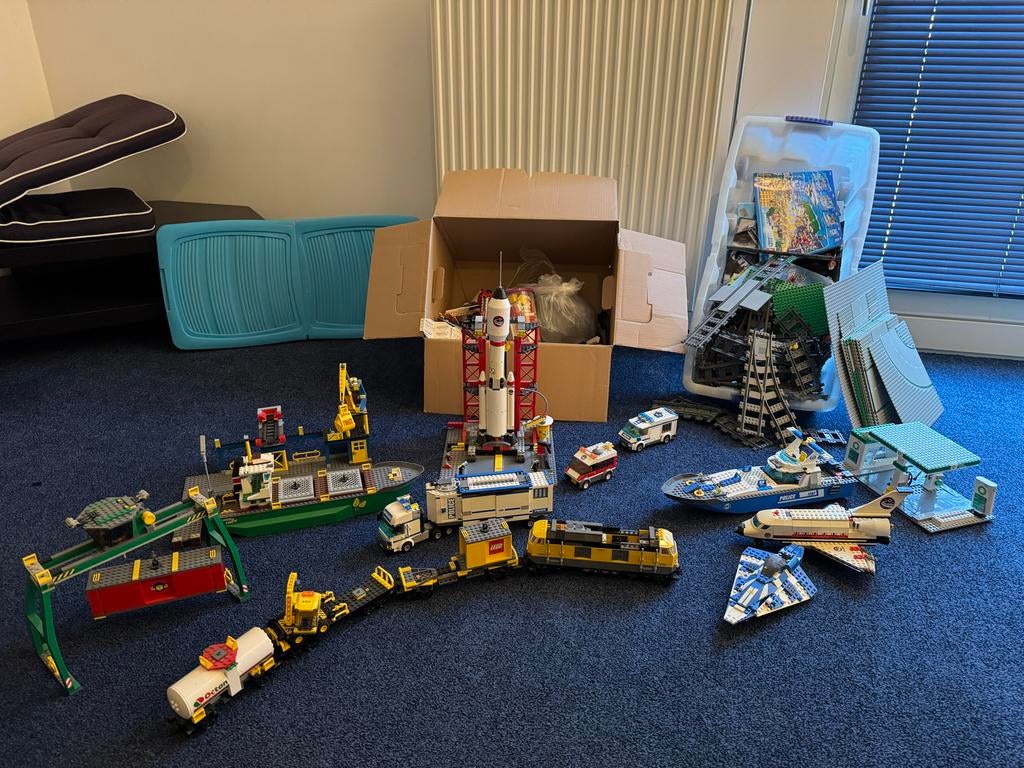 Grote LEGO City collectie: treinen, boten, raket en meer!, Lego, Ophalen of Verzenden, Meerdere sets, Complete set