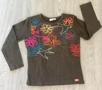 Lief bruin geborduurd truitje van Jilly , maatje 110, Gebruikt, Meisje, Jilly, Ophalen of Verzenden