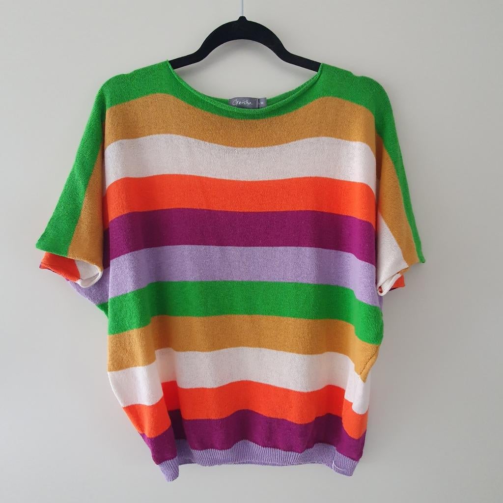 Geisha gebreide top maat 36, Kleding | Dames, T-shirts, Geisha, Ophalen of Verzenden, Zo goed als nieuw, Korte mouw
