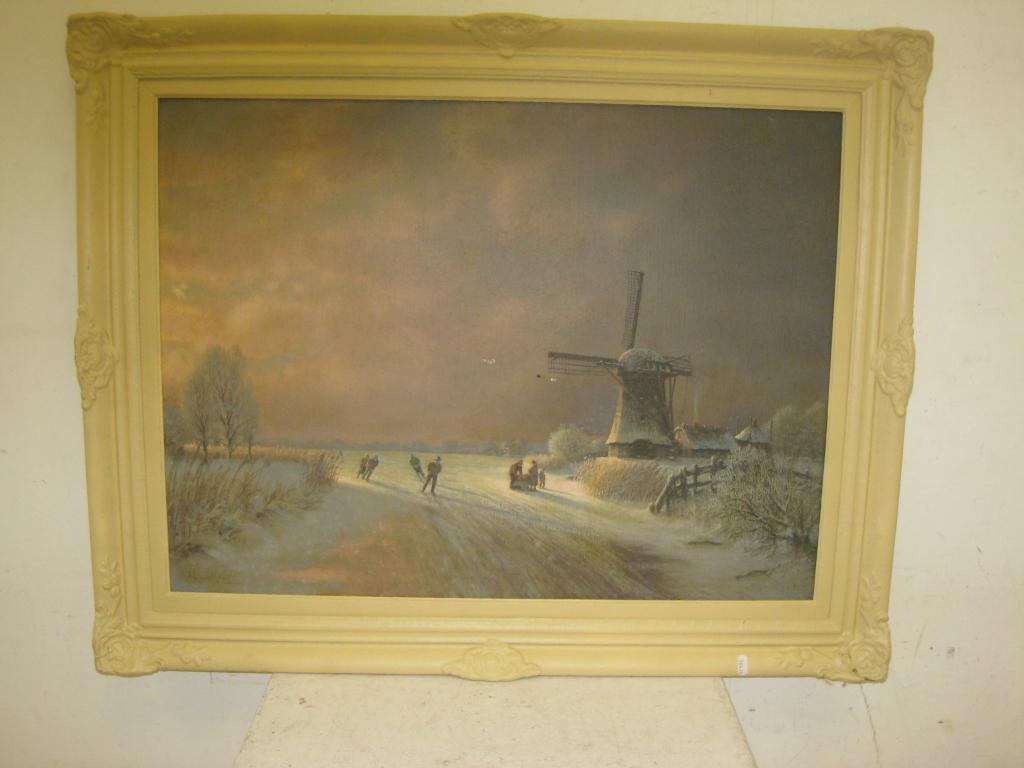 V,d, Meide, winterlanschap, 97x77