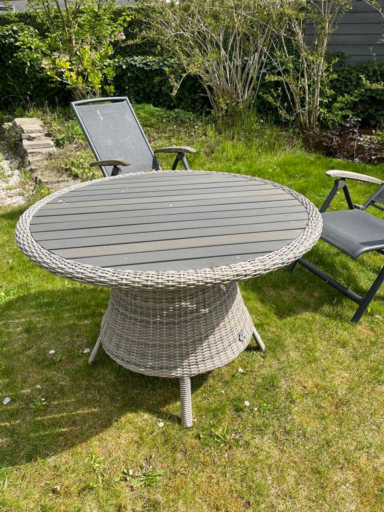 Ronde tuintafel, Tuin en Terras, Ophalen, Gebruikt, Rond, Overige materialen