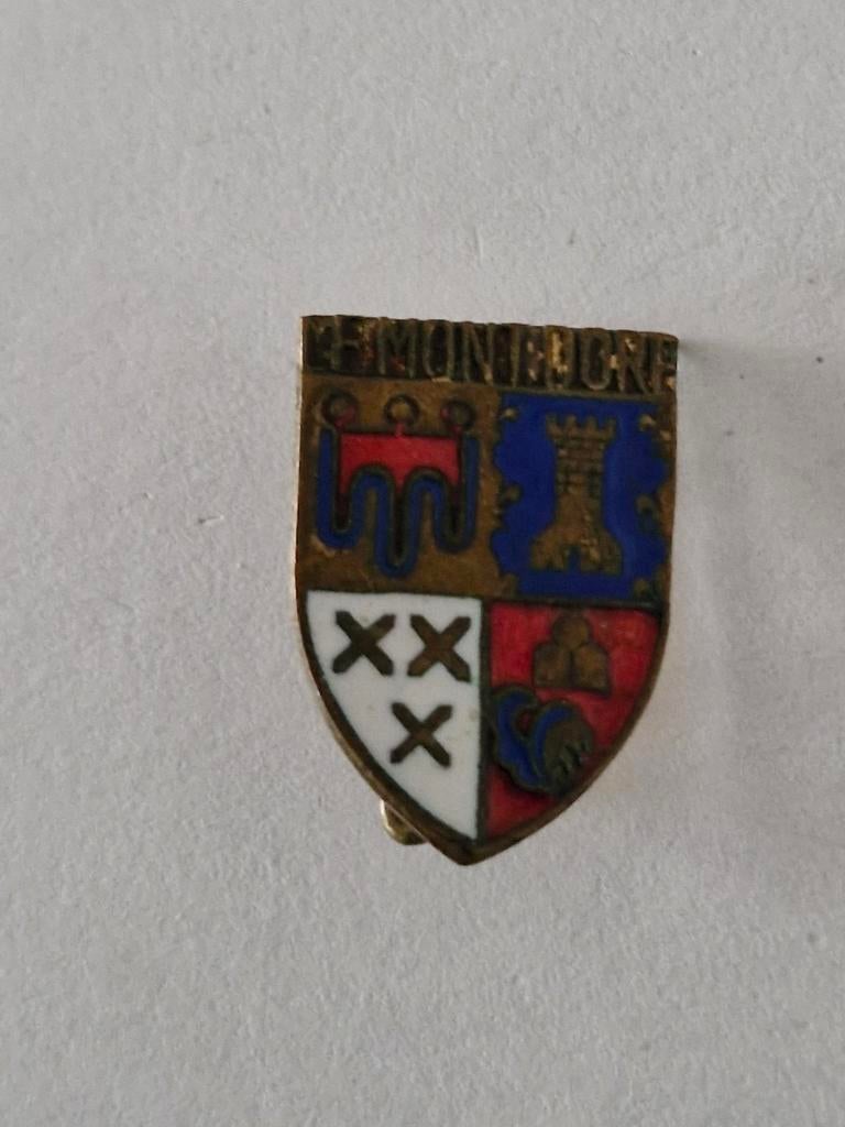 316 Blason Ecusson "MONT-DORE"  AUVERGN, Ophalen of Verzenden, Gebruikt, Overige onderwerpen, Speldje of Pin