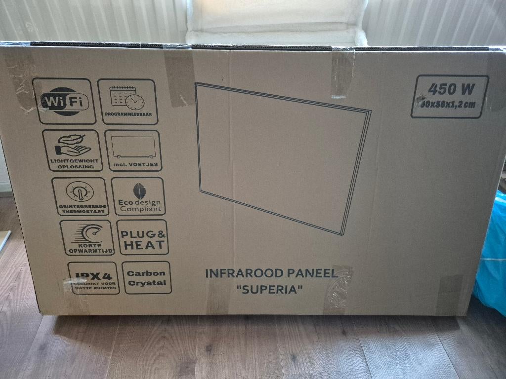 Infrarood verwarmingspaneel nieuw in doos, Ophalen, 30 tot 80 cm, Overige typen, Nieuw