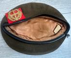Baret met emleem Stoottroepen, Ophalen of Verzenden, Landmacht, Nederland, Helm of Baret