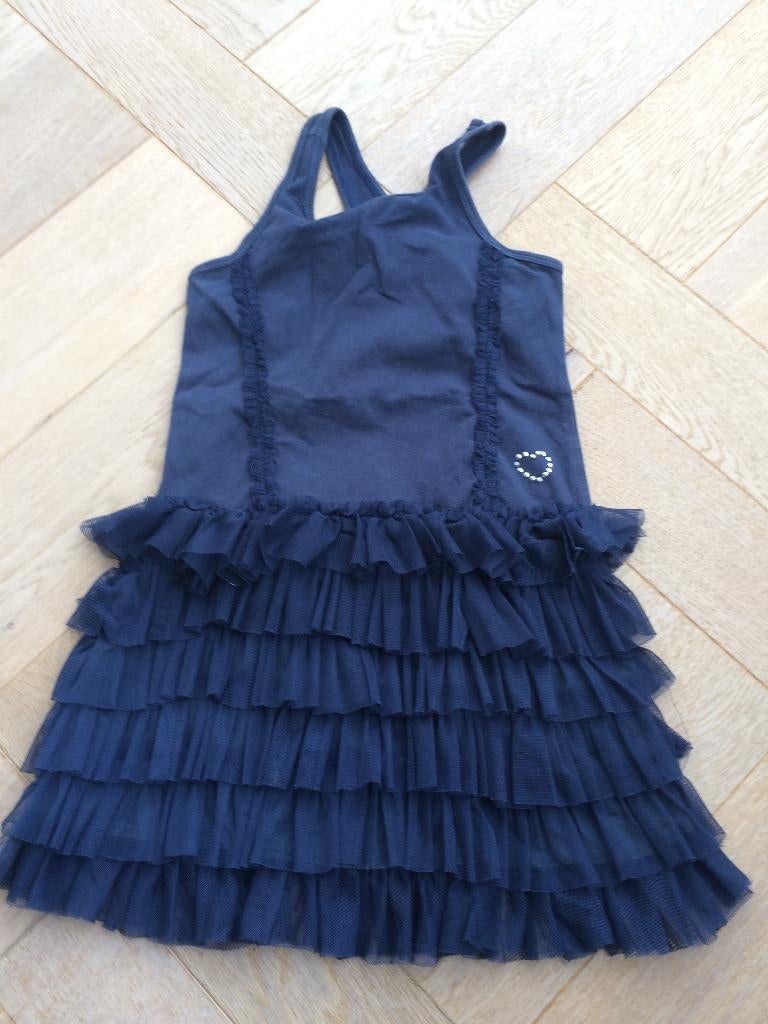 Leuk net donkerblauw zomerjurkje tule rokje 116/122 Persival, Kinderen en Baby's, Kinderkleding | Maat 116, Persival, Gebruikt