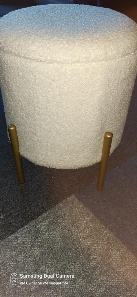 Poef, Ophalen, Minder dan 50 cm, Rond, Nieuw