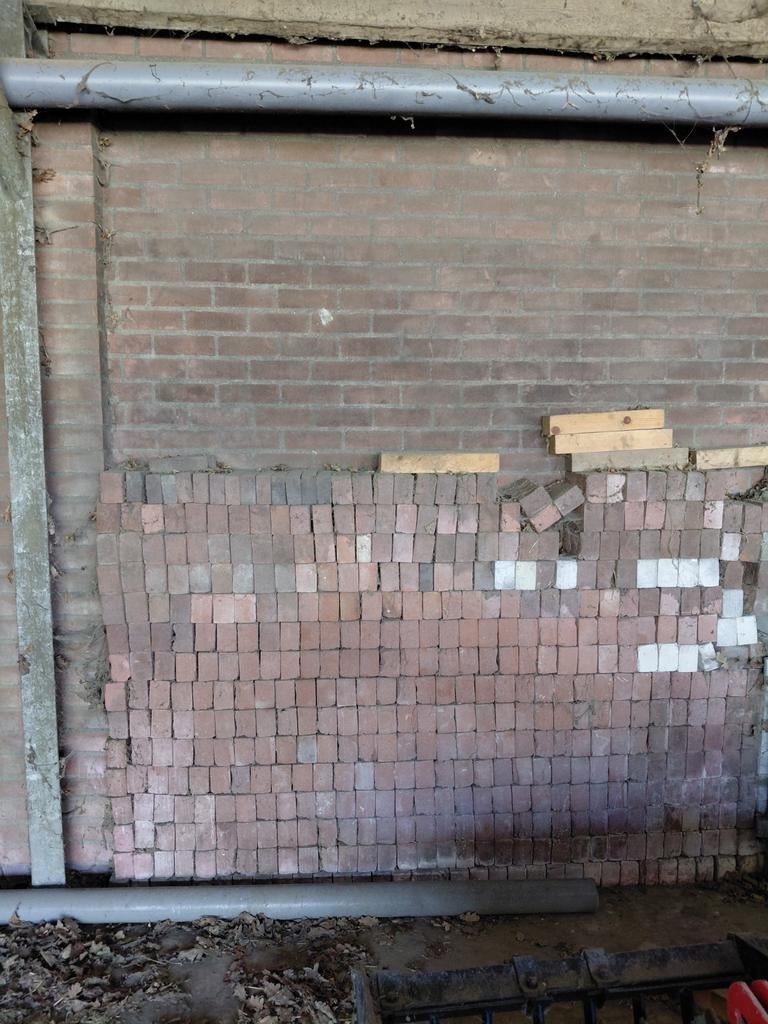 Rode en witte metselstenen, Doe-het-zelf en Verbouw, Metselstenen, Ophalen, Nieuw, Bakstenen