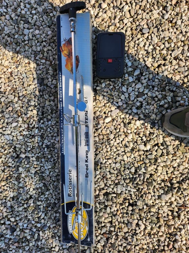 Spiesgril voor Barbecue - Kip of Rollade (Elektrisch), Ophalen of Verzenden, Nieuw, Broil King