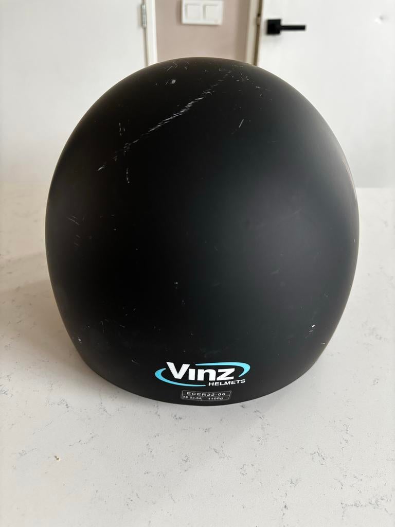 VINZ Duoro Scooterhelm Mat Zwart Maat XS en XL, Fietsen en Brommers, Brommerhelmen, Ophalen of Verzenden, Gebruikt, Extra small of kleiner