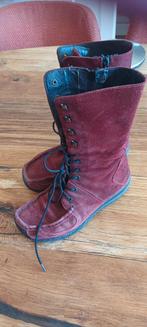 Rode suède Wolky laarzen met rits, maat 39, Kleding | Dames, Schoenen, Hoge laarzen, Wolky, Ophalen of Verzenden, Gedragen