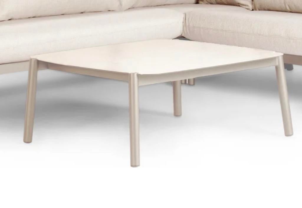 Salontafel Intratuin Bali loungeset (beige), Ophalen, Vierkant, Nieuw, 50 tot 100 cm
