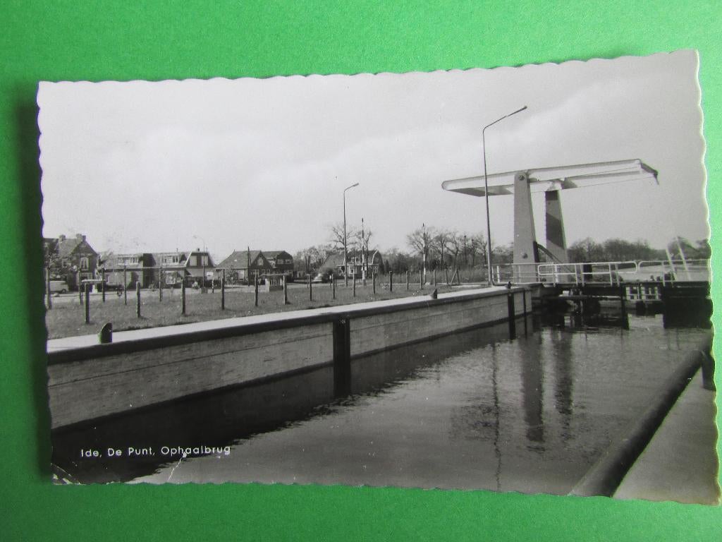 Ide - De Punt - Ophaalbrug 1966, Ophalen of Verzenden, 1960 tot 1980, Gelopen, Drenthe