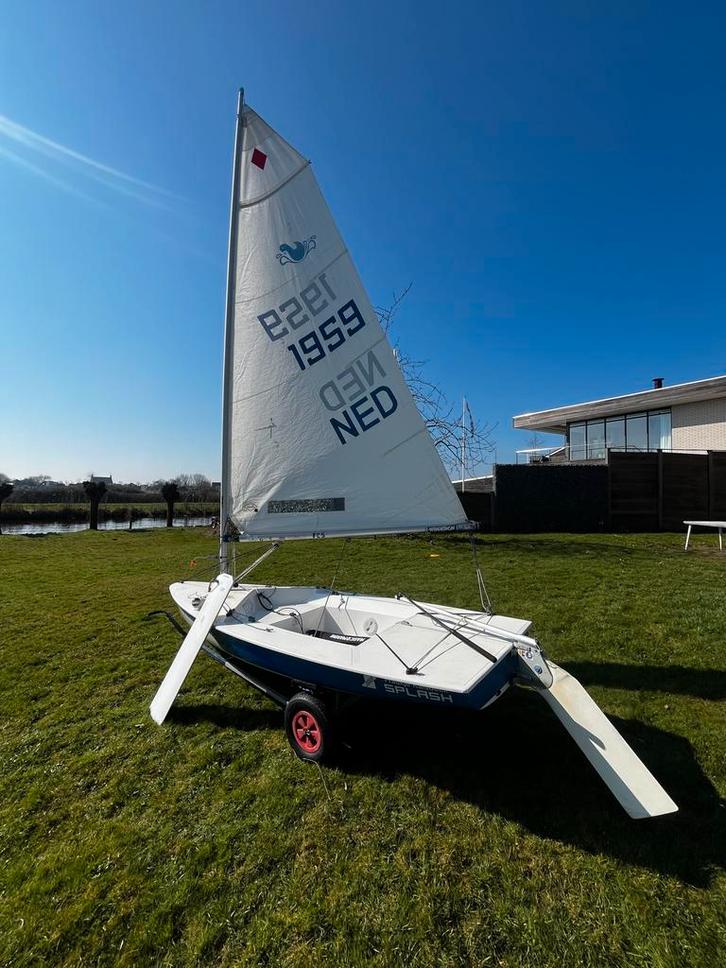 Splash wedstrijd zeilboot, Watersport en Boten, Open zeilboten, Gebruikt, Overige typen, 3 tot 6 meter, Polyester, Geen motor