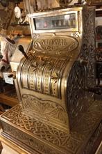 Antieke nikkelen NATIONAL kassa, Ophalen of Verzenden