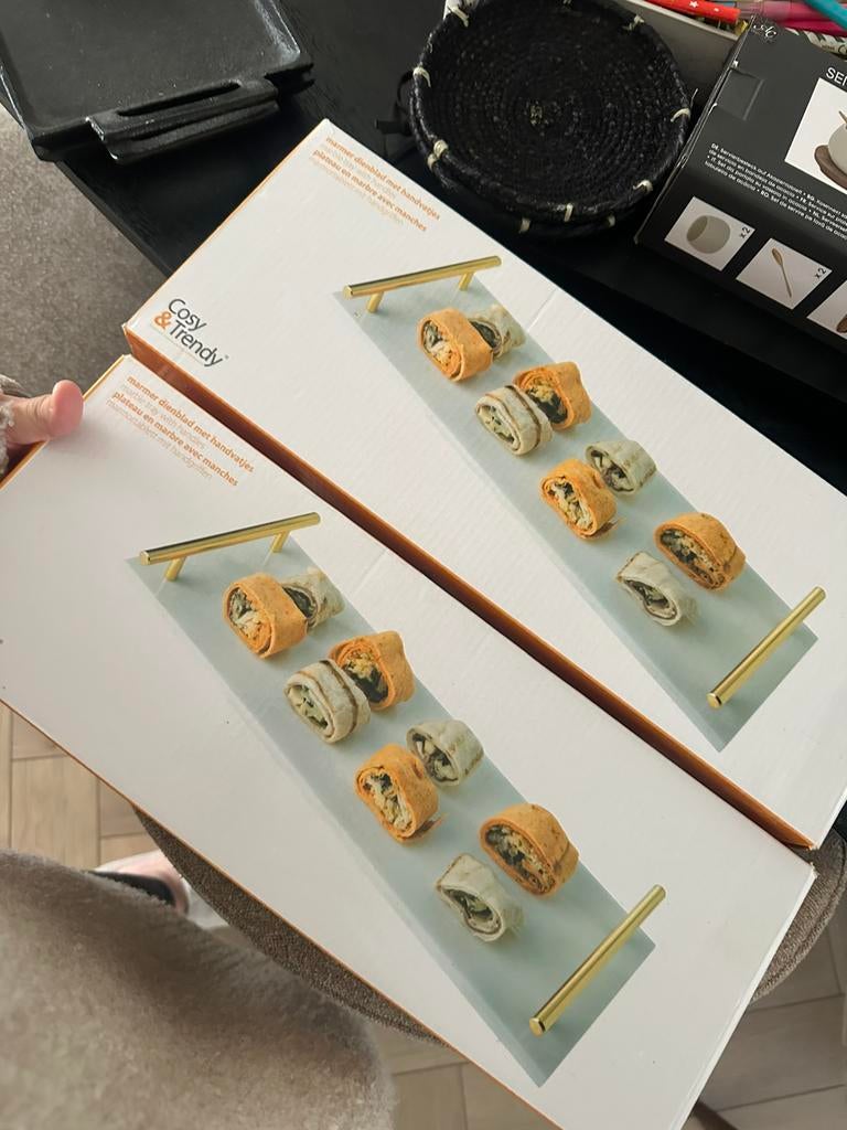 Marmeren schalen, Ophalen, Zo goed als nieuw, Rechthoekig