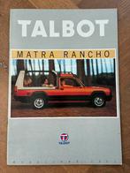 Talbot Matra Rancho brochure 1981, Ophalen of Verzenden, Zo goed als nieuw, Overige merken