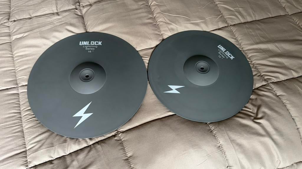 Unlock Lightning elektrische bekkens CY14 en CY16, Muziek en Instrumenten, Drumcomputers, Ophalen of Verzenden, Zo goed als nieuw
