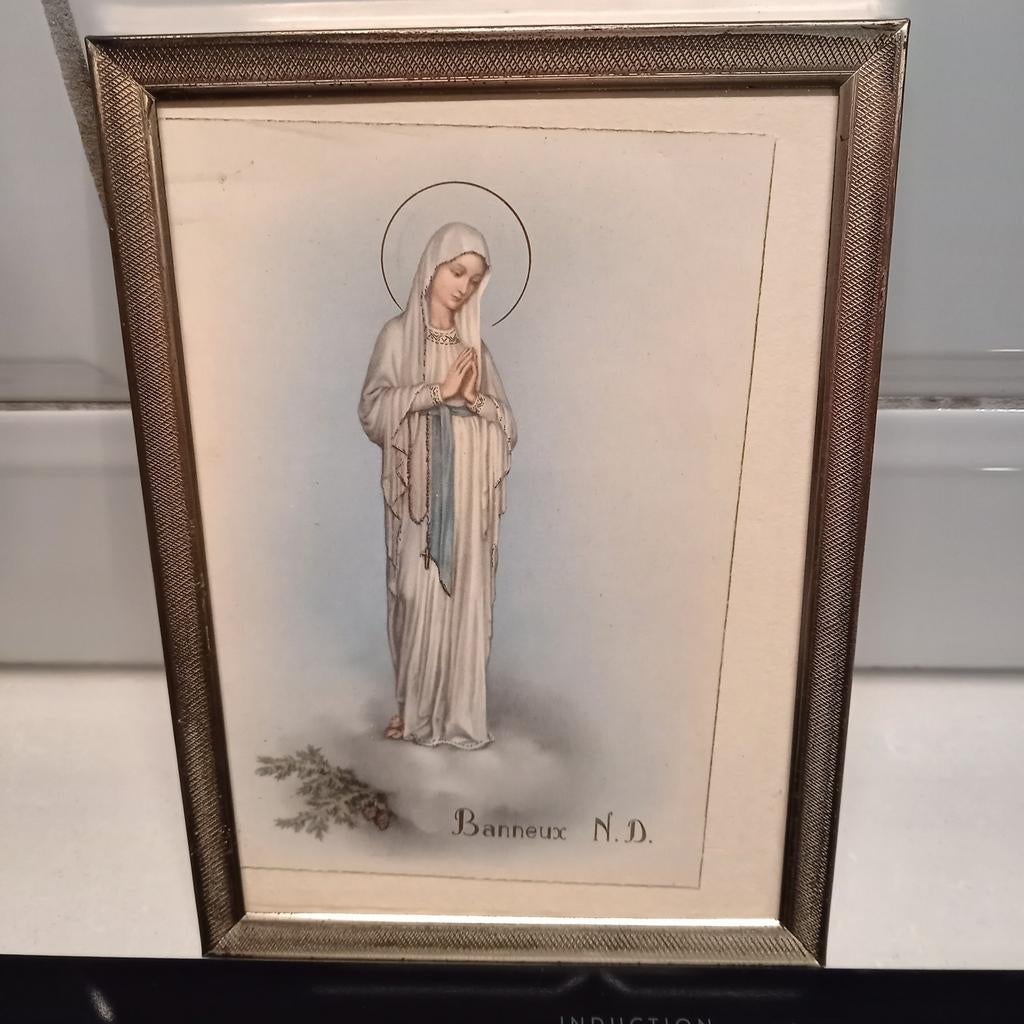 Verzilverd antieke fotolijst 1900-1940, Ophalen of Verzenden