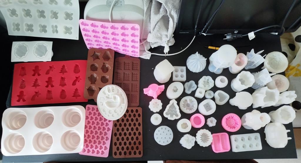 39 siliconen mallen, Ophalen of Verzenden