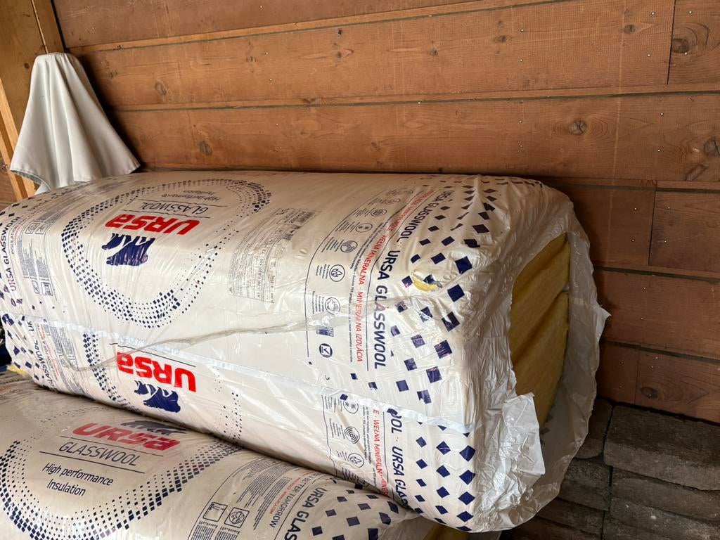 Ursa Glaswol tbv isolatie, Ophalen of Verzenden, Zo goed als nieuw, 15 m² of meer, 8 tot 12 cm