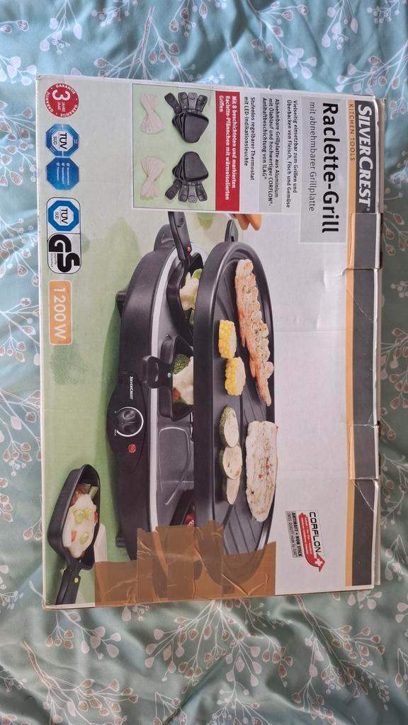 SilverCrest Raclette-Grill met 8 pannetjes, Witgoed en Apparatuur, Gourmetstellen, Ophalen of Verzenden