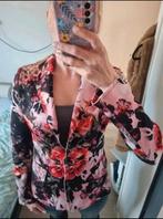rinascimento blazer met bloem print s/m, Ophalen of Verzenden, Zo goed als nieuw, Maat 38/40 (M), Zwart