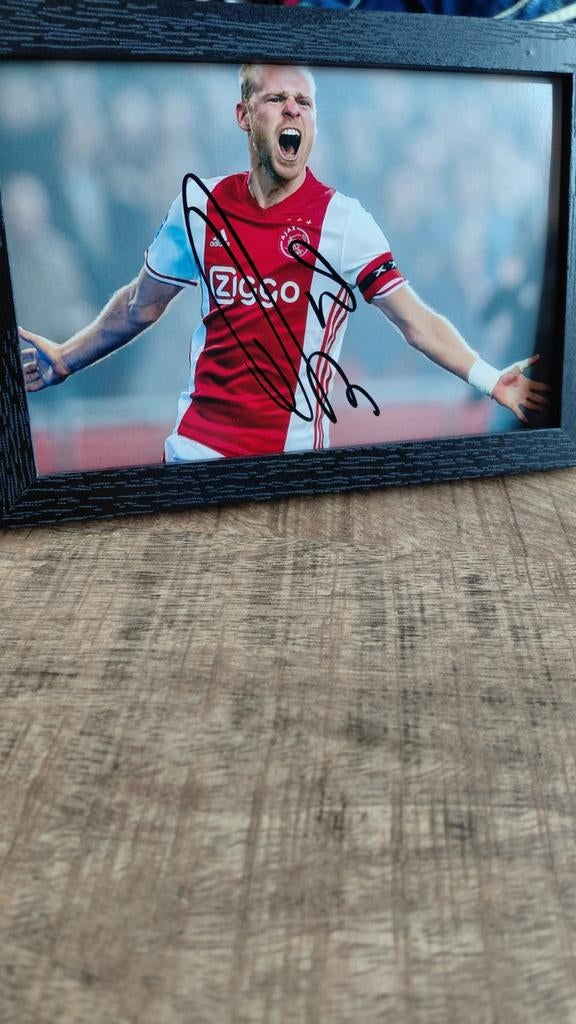 Gesigneerde Davy Klaassen Ajax foto, Ophalen of Verzenden, Nieuw, Ajax, Spelerskaart
