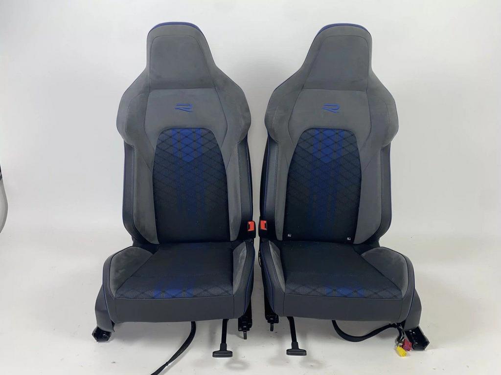 Interieur VW Golf 8 R Stof /Alcantara/Leder Grijs/Blauw, Gebruikt, Ophalen of Verzenden, Antwoordnummer 6, 3800 VB Amersfoort