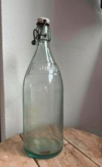 Franse fles met tekst en porseleine dop, Antiek en Kunst, Ophalen of Verzenden