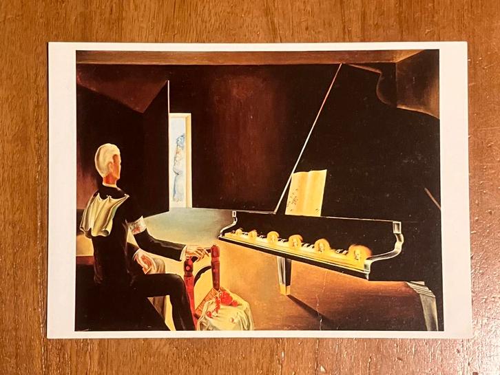 Salvador Dalí - Zes verschijningen van Lenin op een piano, Verzamelen, Ansichtkaarten | Themakaarten, Ongelopen, 1980 tot heden