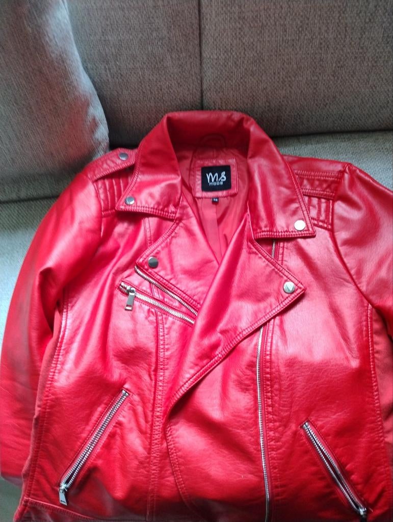MS Mode biker jack, maat 48, zeer goede staat, Kleding | Dames, Jassen | Zomer, MS, Maat 46/48 (XL) of groter, Ophalen of Verzenden