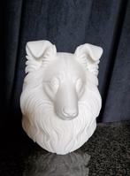 Schotse collie buste 20 cm hoog., Verzenden, Nieuw, Dier