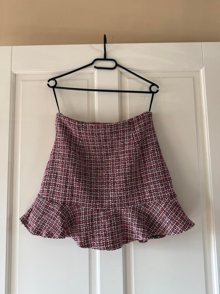 Tweed rok maat M met rits, Kleding | Dames, Rokken, Maat 38/40 (M), Ophalen of Verzenden, Gedragen, Boven de knie