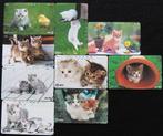 9 Japanse retro telefoonkaarten met als thema: katten, Verzenden, Buitenland