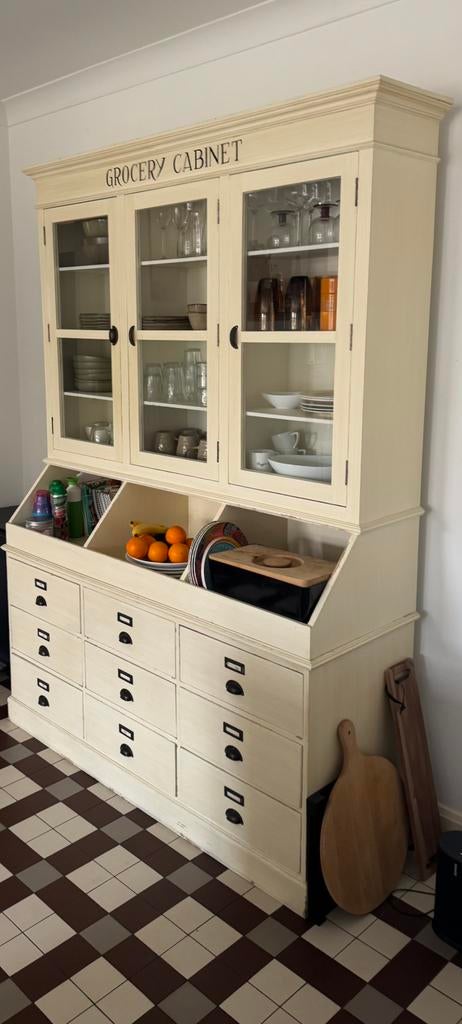 Vintage grutterskast, Ophalen, Gebruikt, Met deur(en), 200 cm of meer