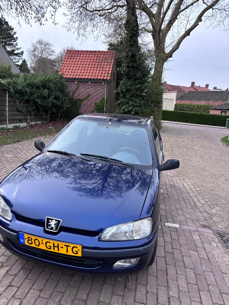 Peugeot 106 1.1 accent 2000 Blauw, Voorwielaandrijving, Stof, 4 cilinders, Origineel Nederlands