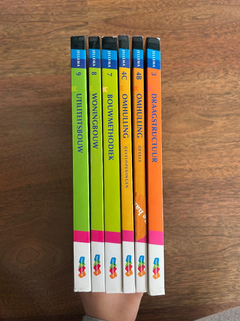 Jellema Bouwkunde boeken (6 delen), Boeken, Studieboeken en Cursussen, Ophalen of Verzenden, Beta, Zo goed als nieuw, HBO