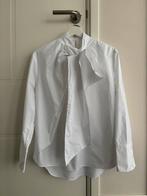 Zara Witte Poplin Blouse met Strikkraag - Maat XS, Ophalen of Verzenden, Nieuw, Maat 34 (XS) of kleiner, Wit