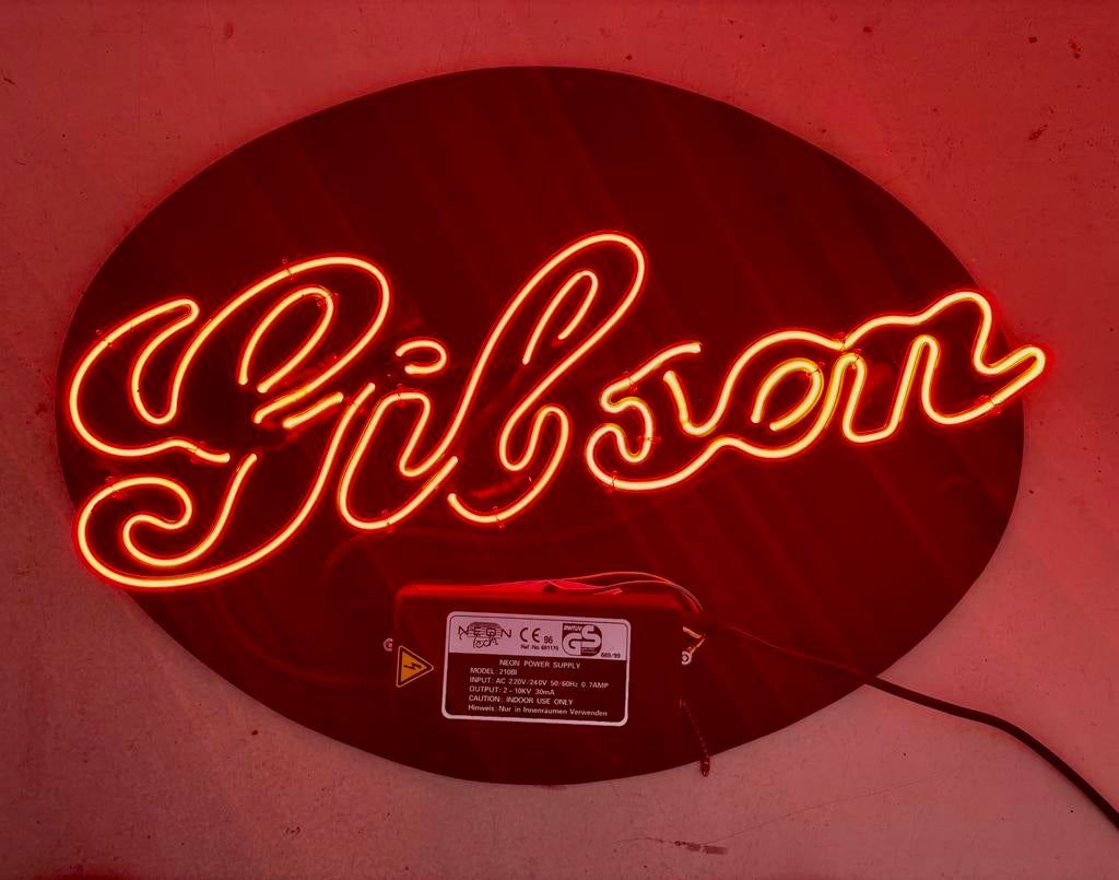 Originele Gibson Neon Reclamebord 220V - Perfect Werkend, Ophalen