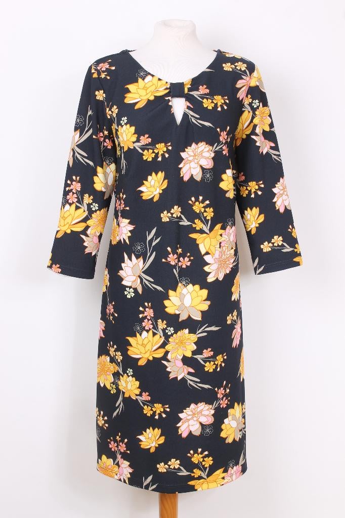 Gebloemde jurk BETTY BARCLAY maat 44, Blauw, Maat 42/44 (L), Betty Barclay, Ophalen of Verzenden