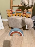 Little Dutch Trein en Regenboog Houten Speelgoed Set, Ophalen of Verzenden, Zo goed als nieuw, Overige typen, Met wieltjes
