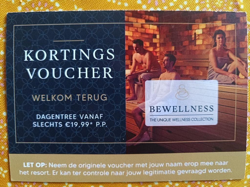 Kortingsbon sauna voor 2 personen. Dagentree vanaf 19.99 p.p, Twee personen, Kortingsbon, Spa of Sauna