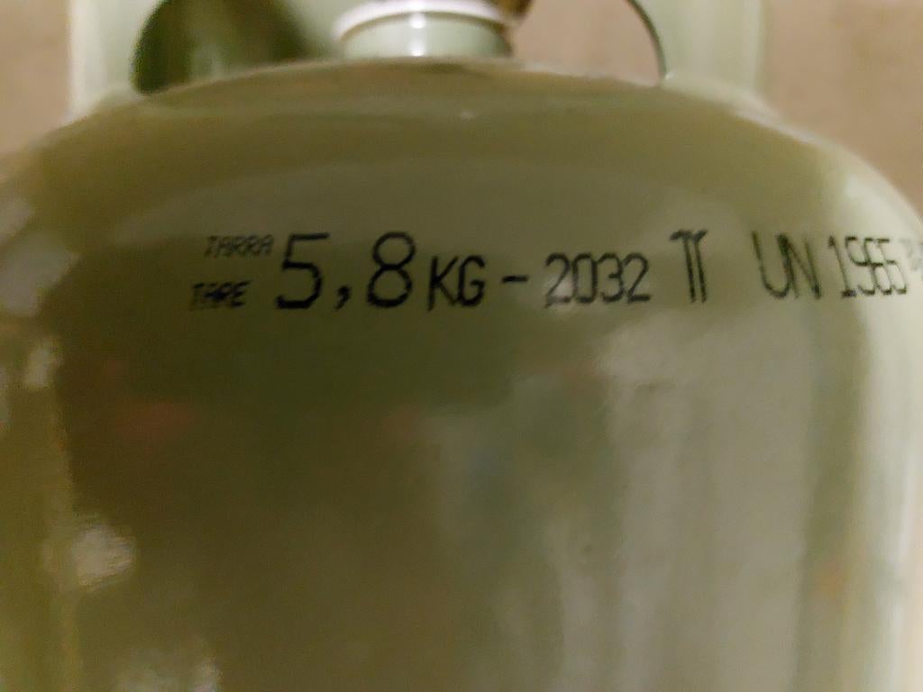 Gasfles 5,8 kg gevuld, Ophalen of Verzenden