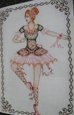 Borduurpatroon  Danseres   nr 7719, Hobby en Vrije tijd, Borduren en Borduurmachines, Verzenden, Nieuw, Handborduren, Patroon