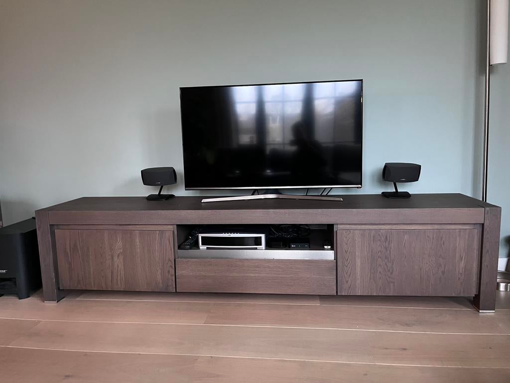 Tv meubel van serie Makaz, Ophalen, Gebruikt, Eikenhout, 200 cm of meer